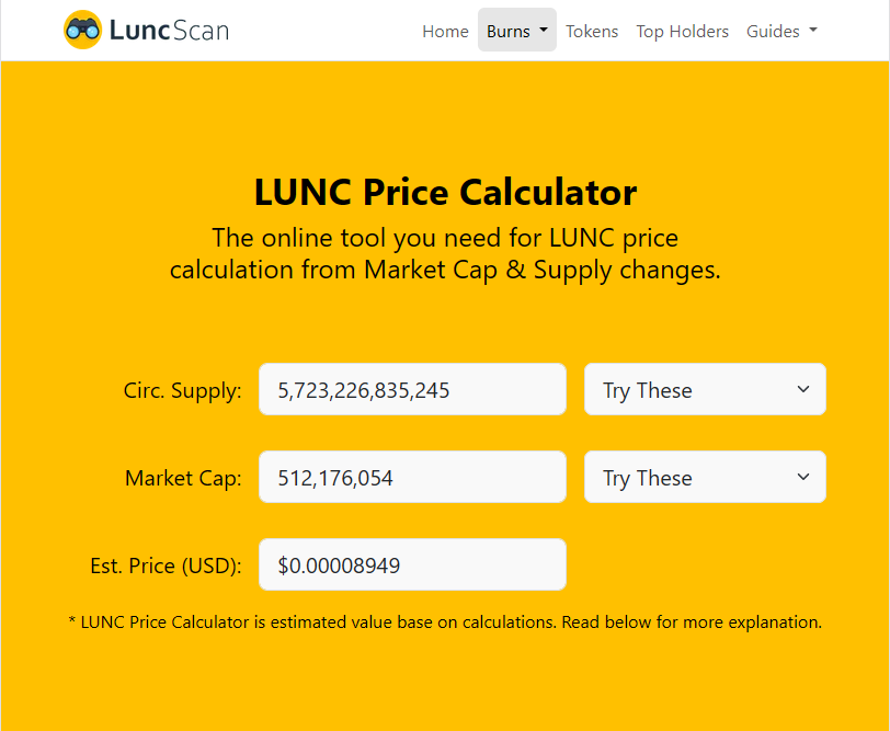 Luncscan Price Simulator